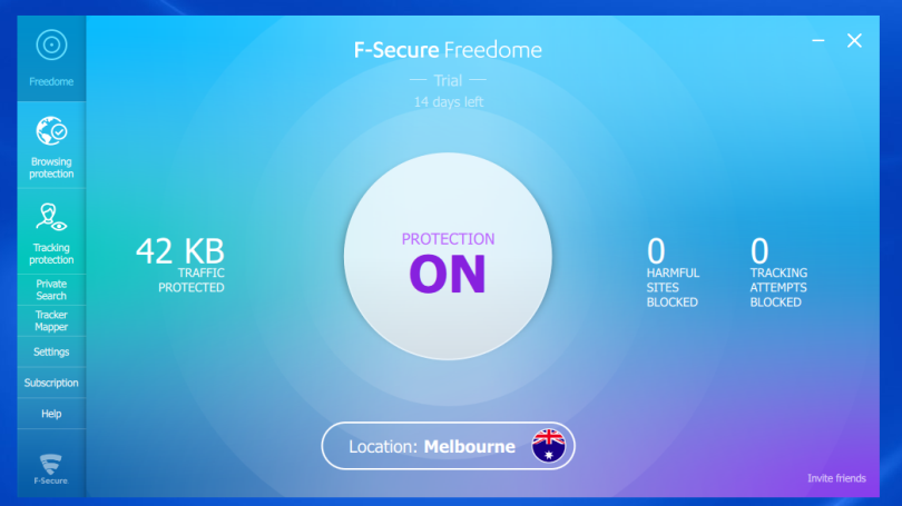 F-Secure Freedome VPN 2.69.35 free instals
